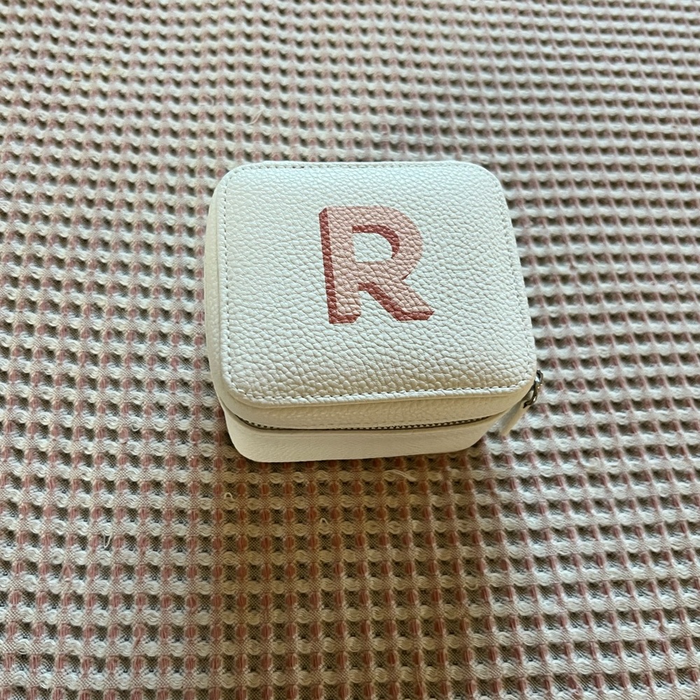Monogrammed Travel Jewelry Case